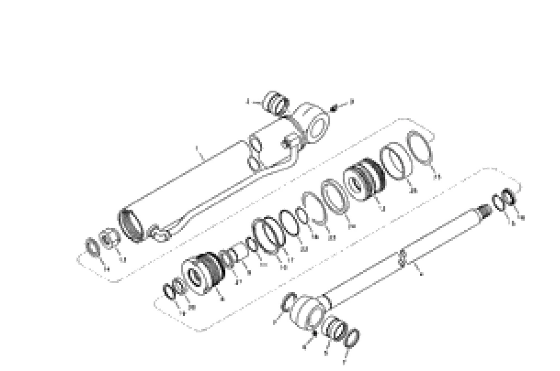 kit joint de vérin de godet pour Volvo EC55B