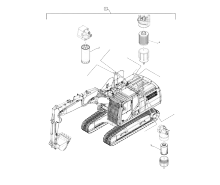 kit filtration pour Case CX 135 SR