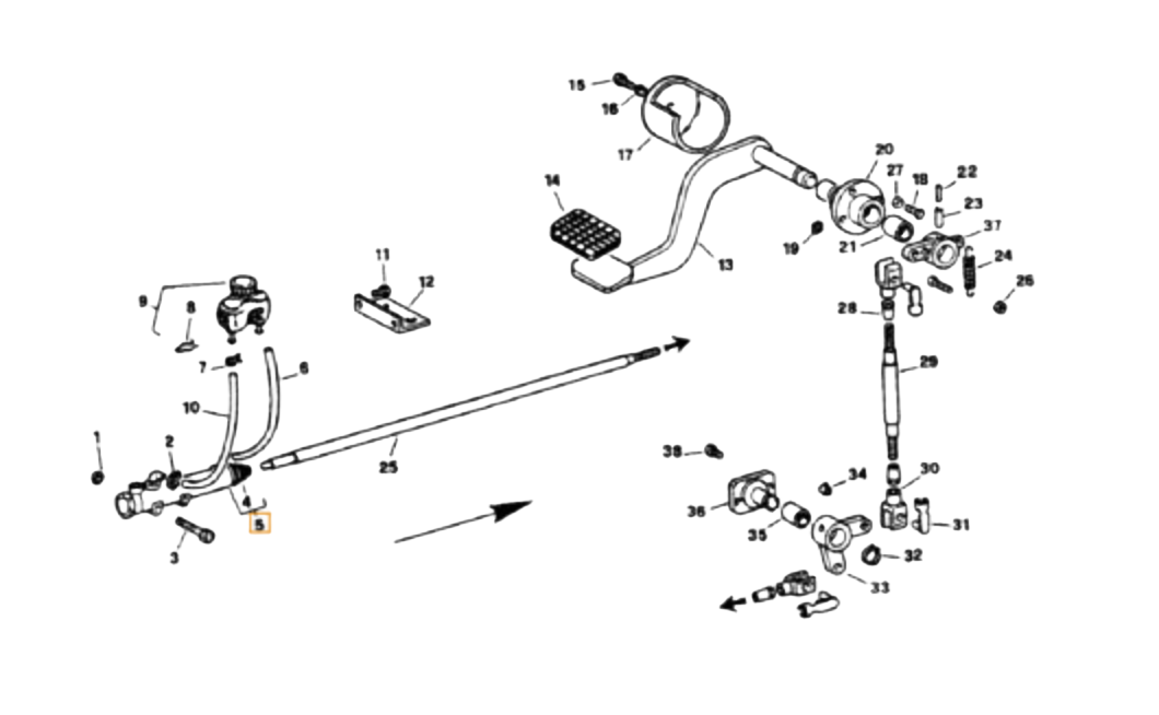 maitre cylinde de frein pour Case 545